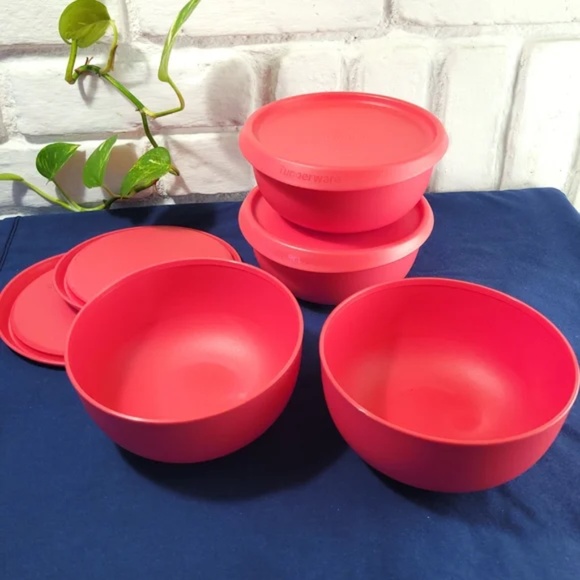 Tupperware Other - Tupperware Legacy Cereal Bowl set Of 4 With Lids